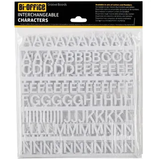 Bi-Office Set Buchstaben für die Pinnwand, 19 mm, Weiß, 235-teilig
