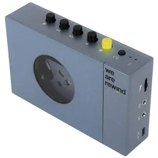 we are rewind Tragbarer Bluetooth Kassettenspieler Kurt blau WE-001-B1