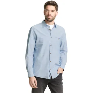 Tom Tailor Langarmhemd Blau M