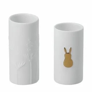 Räder Dekovase Design Mini Vasen Goldhase (2-teilig)