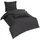Mako-Satin anthrazit 200 x 200 cm + 2 x 80 x 80 cm