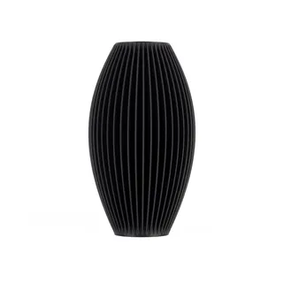 NEVASO |3D Druck Vase 20cm|Moderne Designer-Vase, Wasserdicht, für Trockenblumen & frische Blumen geeignet, PLA (Bio-Kunststoff), 100% Made in Germany, schwarz, weiß, beige, Cyan, Purple
