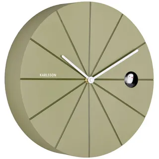 Karlsson Wanduhr Destacado Cuckoo, Smaragdgrün, Kunststoff, Schlagwerk, Dekoration, Uhren, Wanduhren