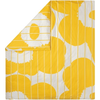 Marimekko - Vesi Unikko Deckenbezug, 240 x 220 cm, spring yellow / ecru
