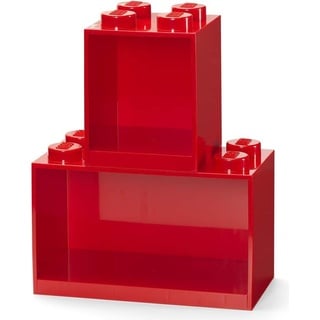 LEGO Brick 4 & 8 zestaw półek 2 szt. czerwony