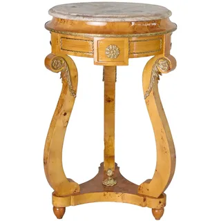 Blumentisch Barock Blumenhocker runder Tisch Barocktisch Beistelltisch 80cm Gold Antik cat162b Palazzo Exklusiv