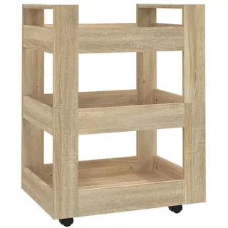 vidaXL Küchenwagen Sonoma-Eiche 60x45x80 cm Holzwerkstoff