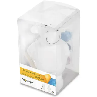 Boska DIY-Sparbüchse Kuh Delfter L Spardose Sparschwein Sparen Blau Steingut