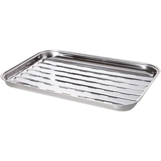 Edelstahl-Grillschale 34x24x2,5 cm: Vielseitig für alle Grillarten