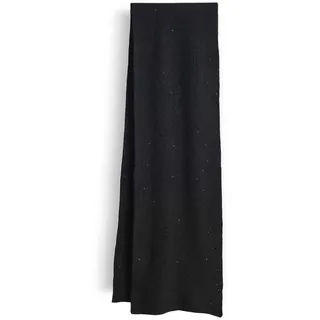 Opus Damen Schal | ASHINY Rippstrickschal mit Glanzeffekt black, 0 - Einheitsgröße