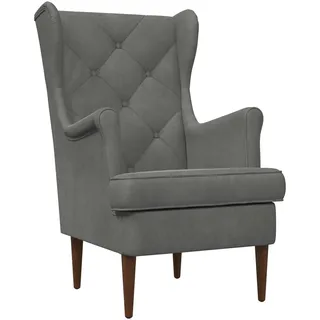 vidaXL Sessel Dunkelgrau Samt 1-St 70 x 70 x 70 cm Grau