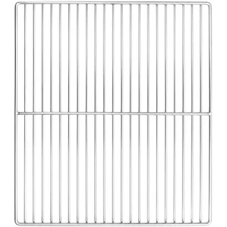 vidaXL Grillrost 45 x 40 cm Edelstahl silber
