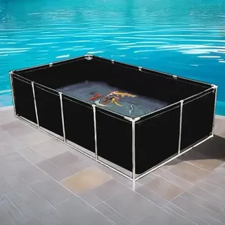 Aufstellpool mit Stahlrahmen, Gartenpool für Familien und Kinder, einfache Montage mit Reparaturflicken