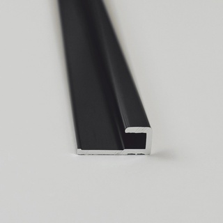 Breuer Profilabschluss gerade für Duschrückwand Länge 250 cm schwarz