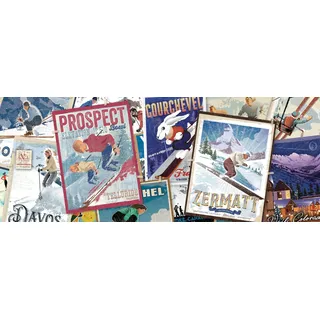 Ravensburger Vintage Ski-Poster 1000 Teile