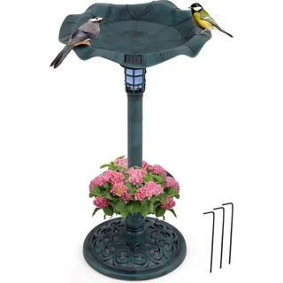Costway Vogeltränke Ø43 x 76 cm Grün