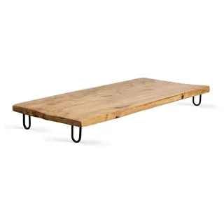 Spetebo - Mango Servierplatte 50x25 cm - Massiv Holz Tablett Servierbrett Serviertablett