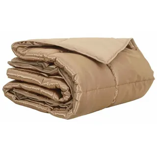 vidaXL Sommerdecke Gold 200 cm Satin und Mikrofaser