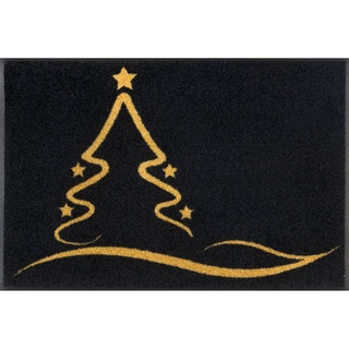 WASH + DRY Fußmatte 40 x 60 cm Motiv GOLDEN SHINE Weihnachtsbaum