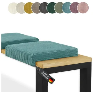 lycce Klemmkissen Sitzkissen mit 1 Leiste, Cordstoff extra Polsterung