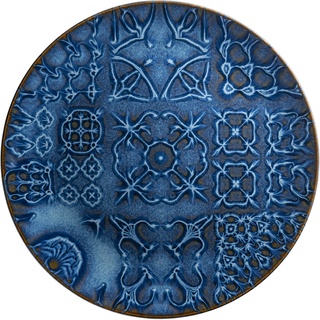 Platzteller Mäser TILES (DH 33x3 cm) DH 33x3 cm blau - blau