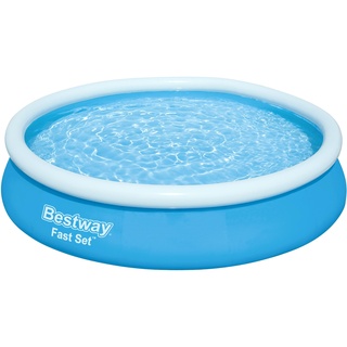 Bestway® Fast SetTM Aufstellpool-Set mit Filterpumpe Ø 366 x 76 cm, blau, rund