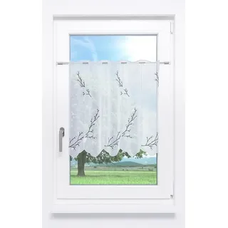 LYSEL® Scheibengardine Alisar (1 St), transparent, HxB 60x64cm weiß 64 cm x 60 cm
