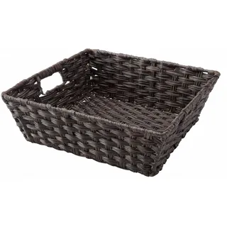 Whitmor Split Rattique Regaltasche Treibholz, Polyethylen Metall, braun, One Size