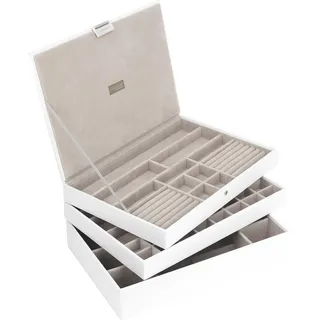 Stackers Schmuckkästchen supersize dreifach weiß-beige