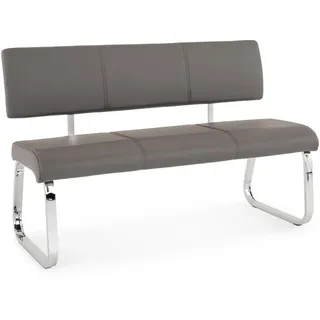 Idimex Polsterbank VILAS Grau 135 x 87 x 56 cm