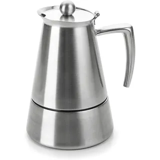 Lacor Hyperluxe Kaffeemaschine 6 Tassen, Silber