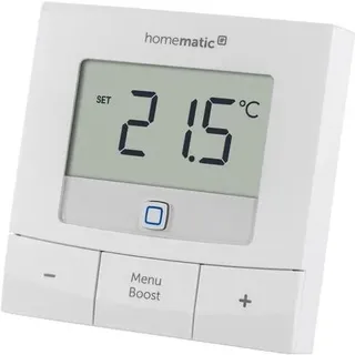 Homematic IP Smart Home Set Heizen Basic XS 2x Heizkörperthermostat + 1x Wandthermostat Grau/Weiß