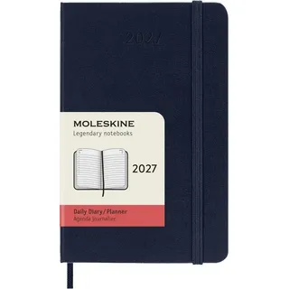 Moleskine Tageskalender 12 Monate Pocket/A6 Saphir 2027