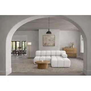 kaiser möbel Ecksofa L-Form Mini II modular Bouclé-Stoff Abriamo 2-Sitzer Beige