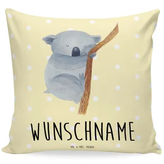 Mr. & Mrs. Panda Kissen personalisiert Koalabär - Personalisierte Geschenke, Bär, Traum, Kissenbezug, Lustige Sprüche, Schlafzimmer, Personalisiertes, Koala, Geburtskissen, Babykissen mit Namen
