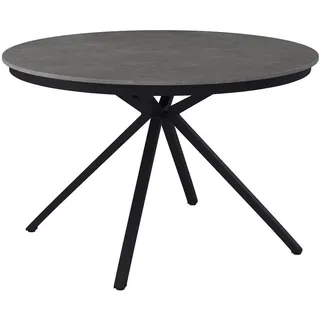 Ambia Garden Gartentisch, Grau, Metall, Keramik, rund, eckig, 120x74x120 cm, Gartenmöbel, Gartentische, Gartentische