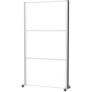 Maul Stellwand 100 x 182 cm Weiß/Silber