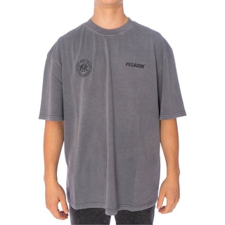 Pegador T-Shirt Pegador Dike Oversized T-Shirt Herren Vintage Grey (1-tlg) grau M