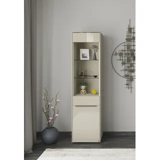 Set One by Musterring Standvitrine Reno 185 x 48 x 42 cm Beige