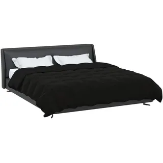 vidaXL Sommerdecke 220 x 260 cm Mikrofaser (100% Polyester) - Schwarz