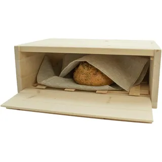 Brotdose Zirbenholz Massivholz | mit Einlegegitter Bäckerleinen