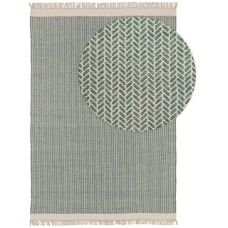 benuta Pure Wollteppich Kim Mint 120x170 cm - Naturfaserteppich aus Wolle