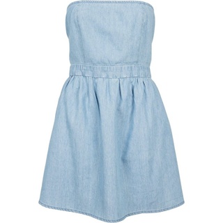 URBAN CLASSICS Jerseykleid Damen Ladies Denim Bandeau Dress (1-tlg) blau XL