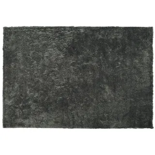Beliani Shaggy-teppich Evren Dunkelgrau 140 x 200 cm