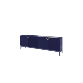 Möbel Kraft Sideboard 201,5 x 70 cm Blau