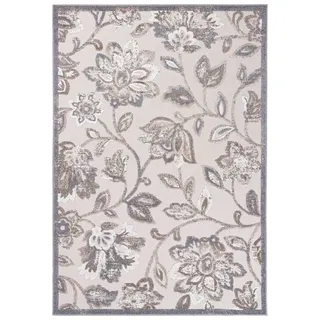 Mazovia Designteppich In- & Outdoor Teppich Wetterfest & UV-beständig Balkon - Beige, 120 x 170 cm, Höhe 6 mm, Kurzflor, Weich, Pflegeleicht, Flachgewebe beige|braun 120 x 170 cm
