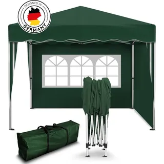 Kronenburg Handel Kronenburg Faltpavillon 3 x 3 m inkl. 2 Seitenteile Grün