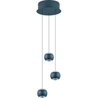 Musterring Cannon 3-flg. 10 cm rund blau Metall