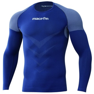 Macron Kompressionsshirt mit Langen Ärmeln, Performance + T-Shirt, blau, M