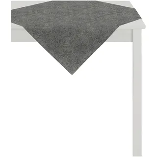 APELT Mitteldecke "1102 Loft Style, Jacquard", schwarz (anthrazit, taupe), B:85cm L:85cm, Polyester, Viskose, Tischdecken, Mitteldecke